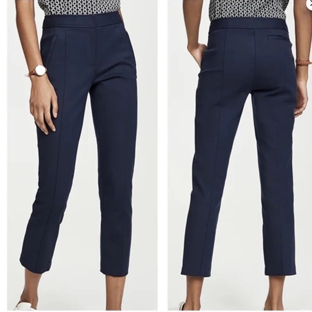 Tory Burch Navy Ponte Pants
